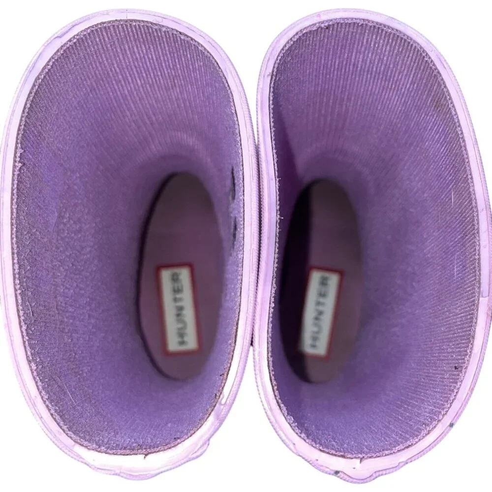 Hunter Kids Rain Boots - Sparkly Purple - Picture 8 of 10